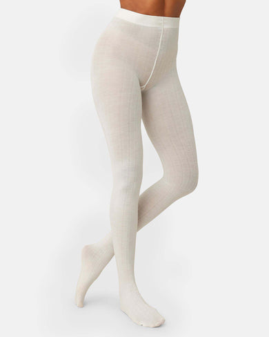 Freja Ribbed Wool Tights